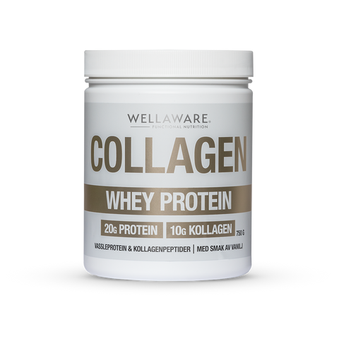 Collagen whey protein pulver vanilj WellAware 